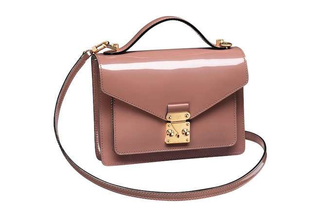 Monceau patent leather handbag Louis Vuitton Pink in Patent